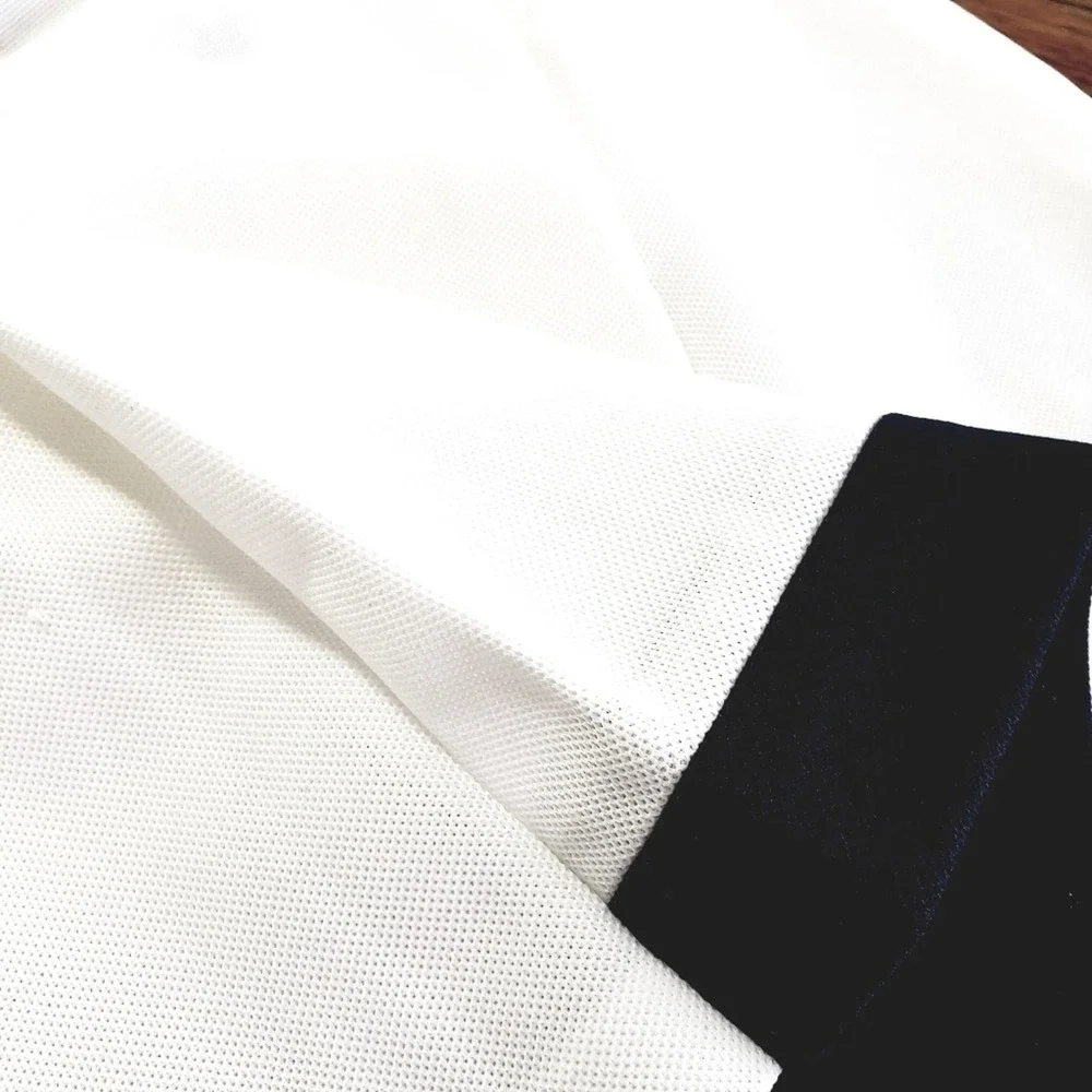 Fred Perry Sportswear Vintage Tennis Skirt White Black Pique Wrap Size 42 - Picture 10 of 11